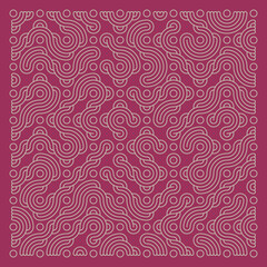 Color truchet tiling connections illustration