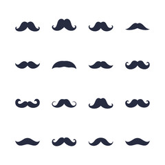 Mustache, moustache vector shape sign