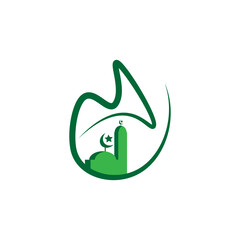 mosque icon ilustration vector