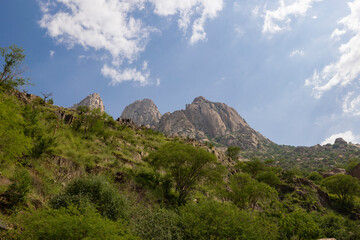 Views of the Jabal Shada Mountain Reserve in the Al Baha region of Saudi Arabia