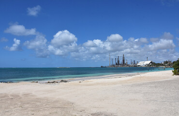 Views of Oil Refinery from Rodgers Beach