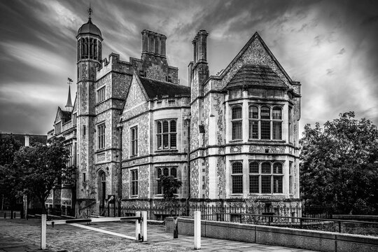 Grey Shot Of The Winchester Castle, England