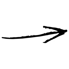 Obraz premium Brush stroke grunge arrow.