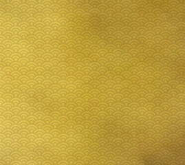 日本の伝統　金色和紙の和柄テクスチャ