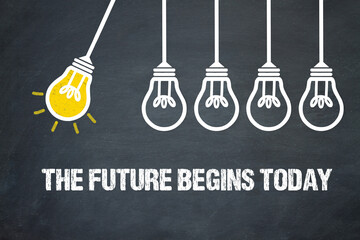 Fototapeta premium the future begins today