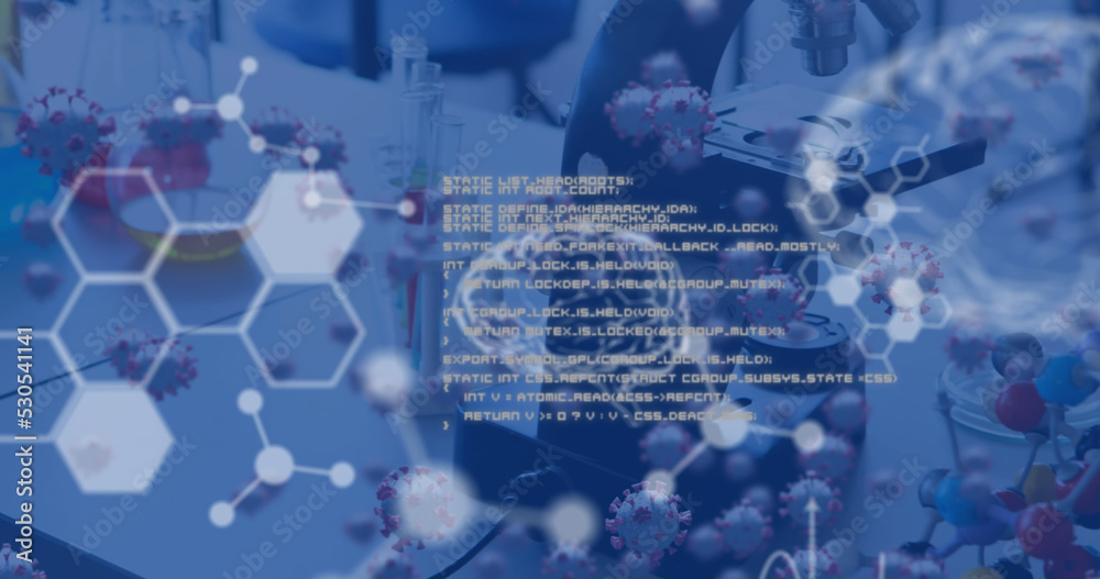Poster image of data processing over lab