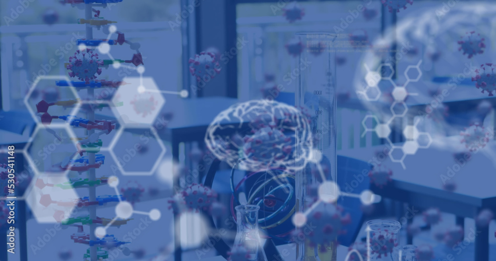 Poster image of data processing over lab