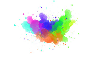 Fototapeta premium Brushstroke texture. Watercolor paint brush stroke. ink splash transition. Abstract inkblot, splat, fluid art, overlay, alpha matte composition, spread. ink transition splatter blot spreading.