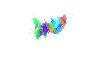 Fototapeta premium Brushstroke texture. Watercolor paint brush stroke. ink splash transition. Abstract inkblot, splat, fluid art, overlay, alpha matte composition, spread. ink transition splatter blot spreading.