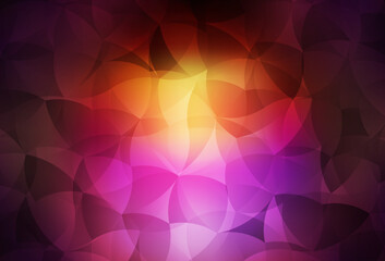 Obraz premium Dark Pink, Yellow vector shining triangular layout.