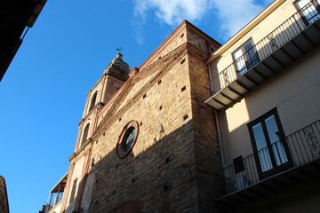 church (sconsacrata del santissimo crocifisso) in castelbuono in sicily in italy 