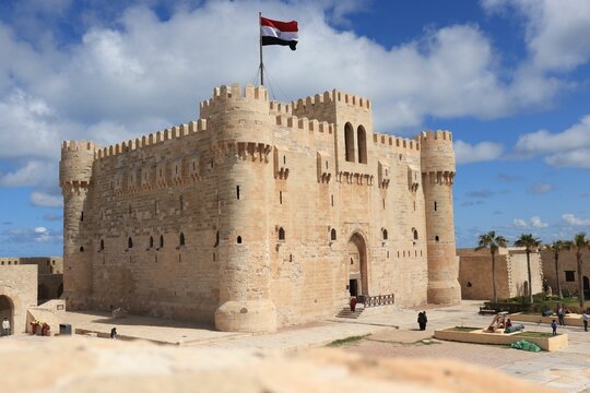 Qaitbay citadel in Alexandria Egypt