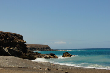 Coast of the Atlantic Ocean. Canary Islands. Fuerteventura, Spain