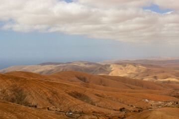 Fototapeta na wymiar Landscape of the Canary Islands. Fuerteventura, Spain