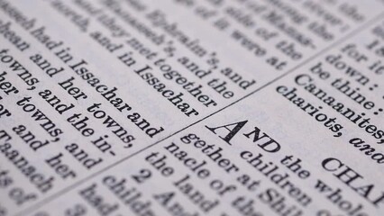 Close up of Old Holy Bible