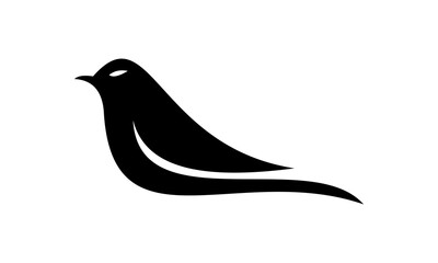 black bird silhouette logo