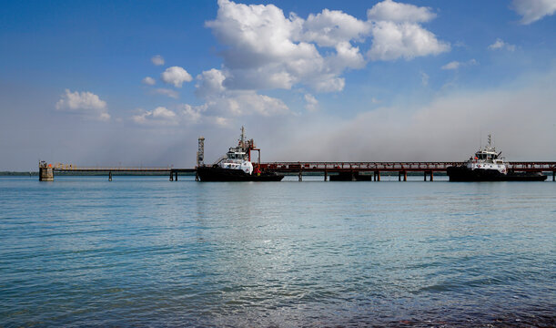 Weipa two tug boats moored