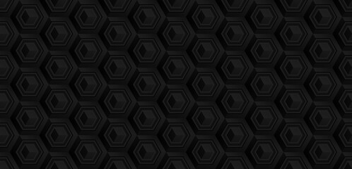 Abstract hexagonal geometric pattern background