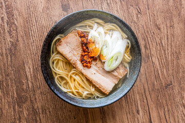 ラーメン　Ramen set of typical Japanese style
