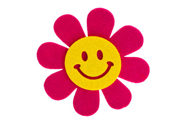 felt flower isolated