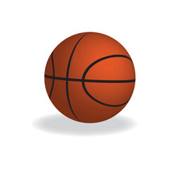 Vector basketball balls on white background