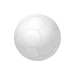 White football or soccer ball Sport equipment icon
