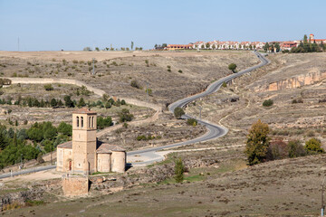 old church in the landscape