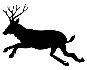 Running Deer Christmas Element