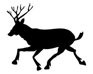 Running Deer Christmas Element