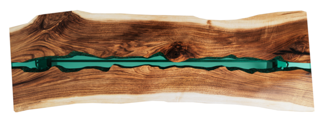 Wood And Resin Conference Room Table