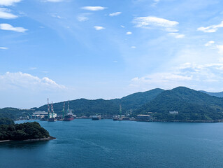 外史公園(山口県下松市笠戸島)から南方向を撮影