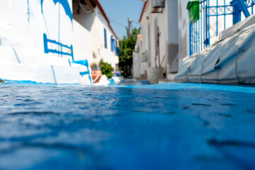 Fototapeta blue street like the sea obraz