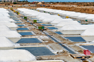 the salt marsh of Olhao in summer, Algarve, Portugal	
