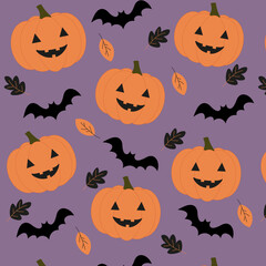 halloween seamless pattern