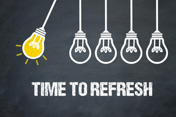 Fototapeta premium time to refresh 