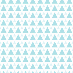 Cute seamless hand-drawn patterns. Stylish modern vector patterns with blue triangles. Funny Infantile Repetitive Print