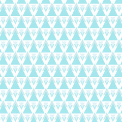 Cute seamless hand-drawn patterns. Stylish modern vector patterns with blue triangles. Funny Infantile Repetitive Print