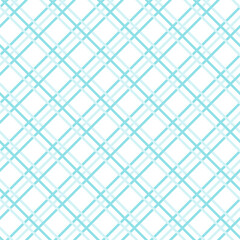 Cute seamless hand-drawn patterns. Stylish modern vector patterns with lines and dots. Funny Infantile Repeating Print - Blue intersecting lines on a white background