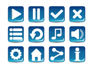 Form designed game user interface GUI for video games, computers. Options select window. 