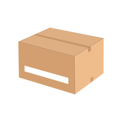 Vector Photo Realistic Empty Cardboard Crates Isolated On White. - 530566164