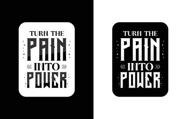 Creative typography sticker t-shirt design premium vector template