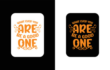 Creative typography sticker t-shirt design premium vector template