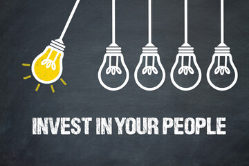 Fototapeta premium invest in your people 