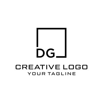 Creative letter dg logo design vektor	