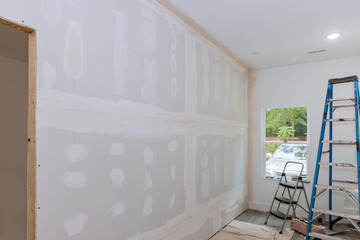 With the completion of plastering drywall newly constructed house is ready for painting