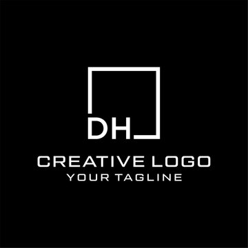  Creative letter dh logo design vektor