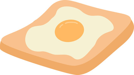 Fried eggs on bread.