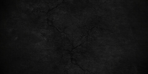 High resulation Dark black stone marble wall backdrop texture rough background. cracked panorama marble texture surface black grunge wall background.