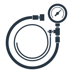 Fuel pressure tester with manometer and hose