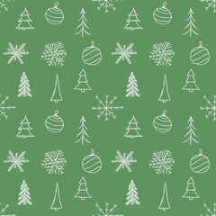 Seamless christmas pattern. New year background